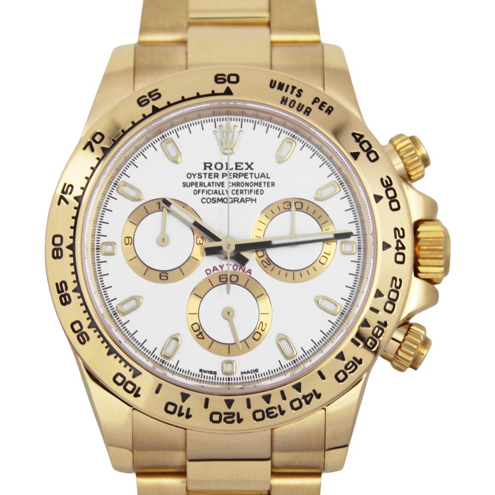 Rolex daytona best sale gold face