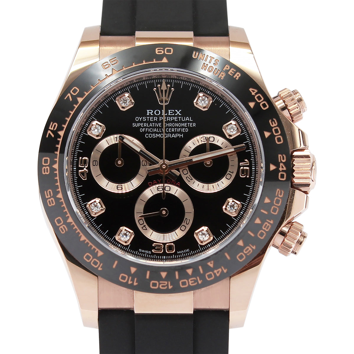 Rose gold discount daytona diamond dial