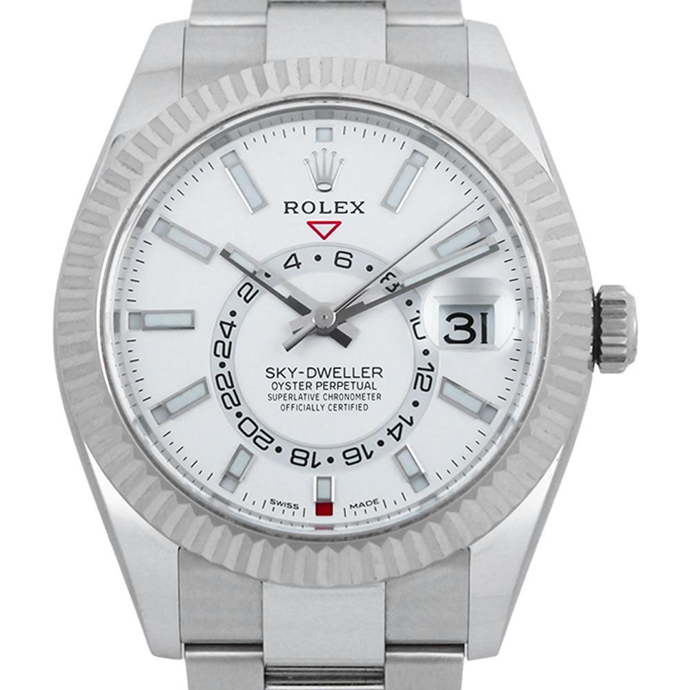 Rolex Sky Dweller 326934 White Dial Chronofinder