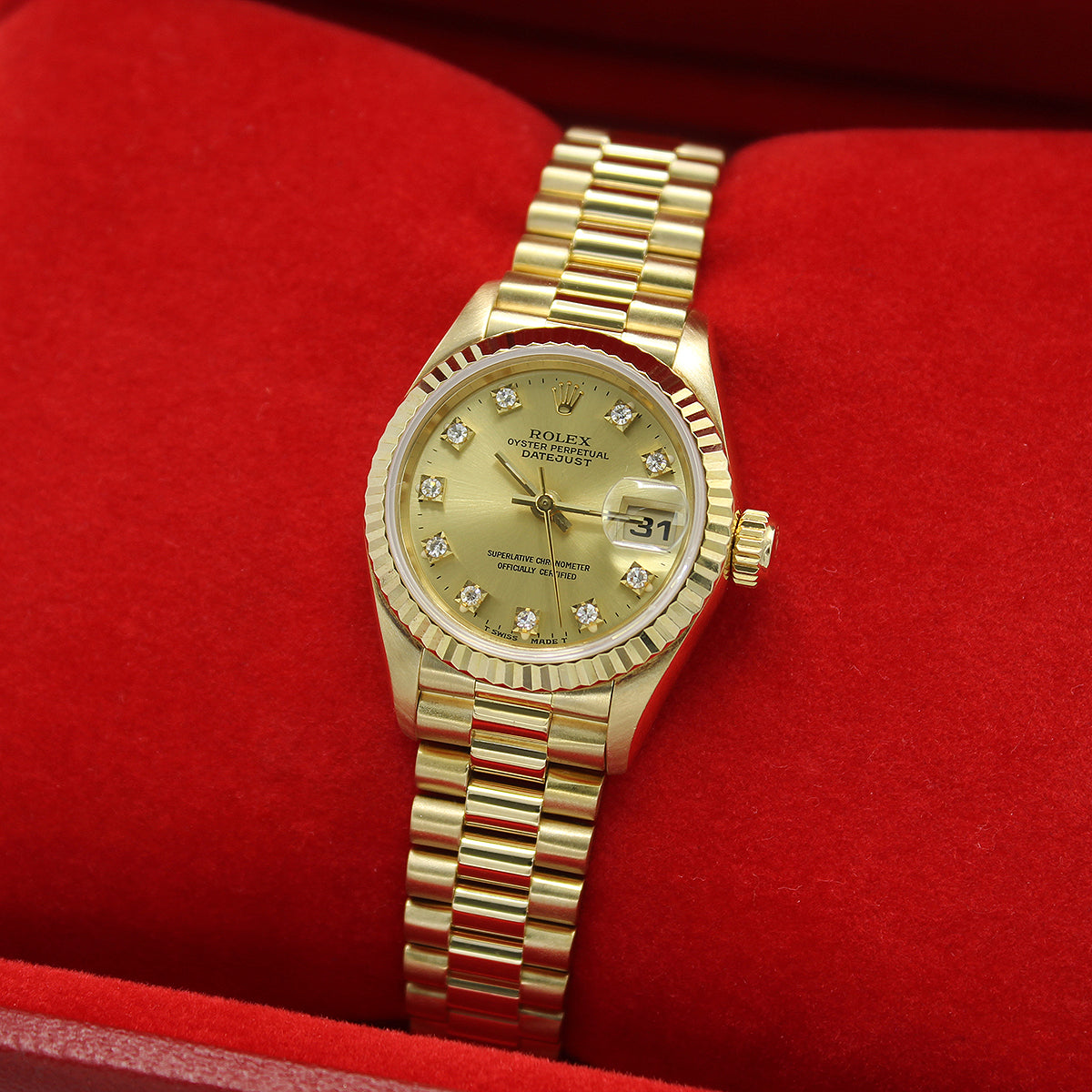 Lady Datejust 26mm 69178 (Champagne Diamond Dial)