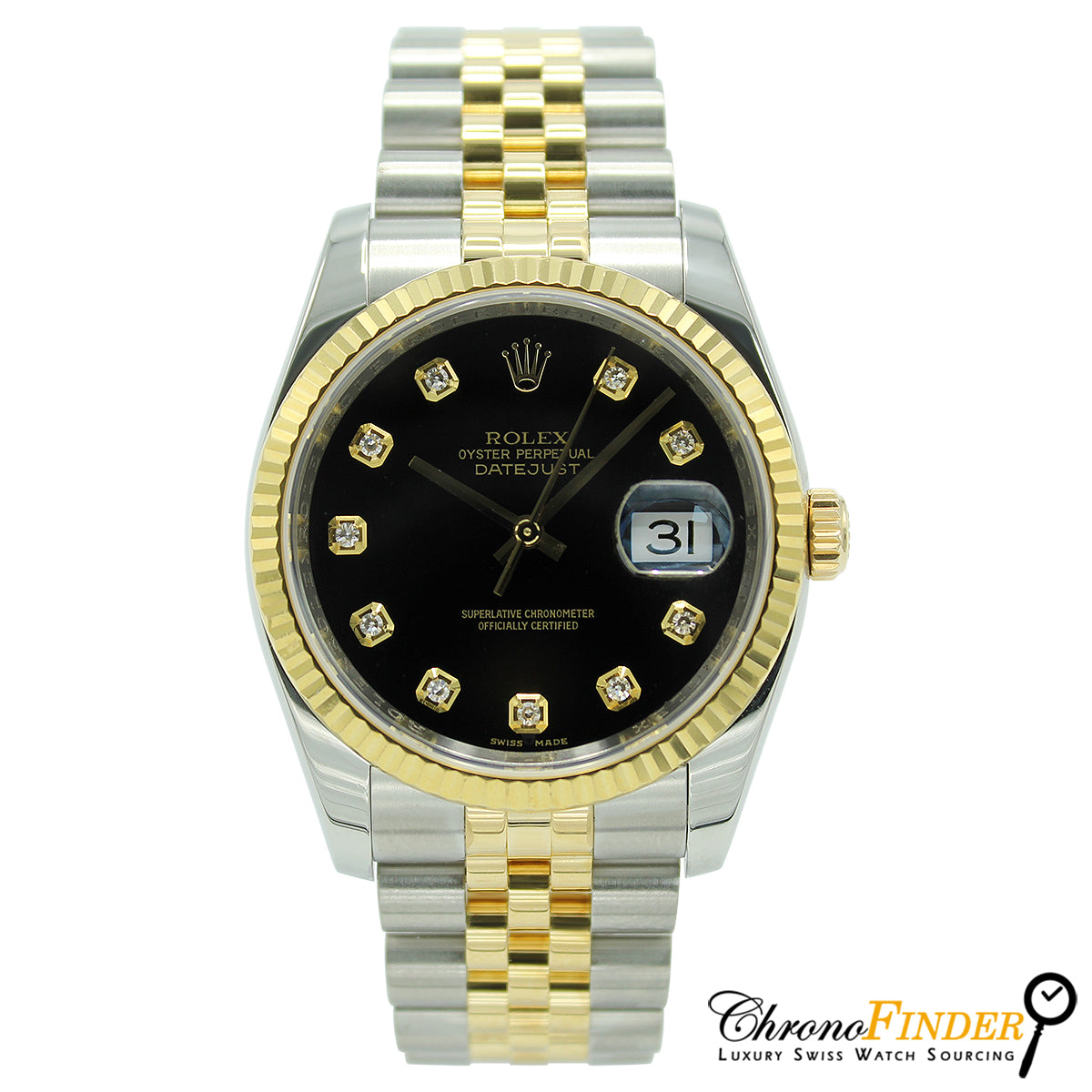 Datejust 36 116233 (Black Diamond Dial)