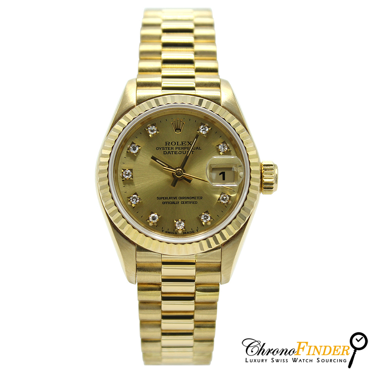 Lady Datejust 26mm 69178 (Champagne Diamond Dial)