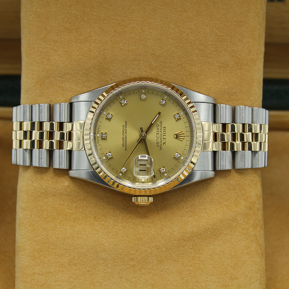 Datejust 36 16233 (Champagne Diamond Dial)