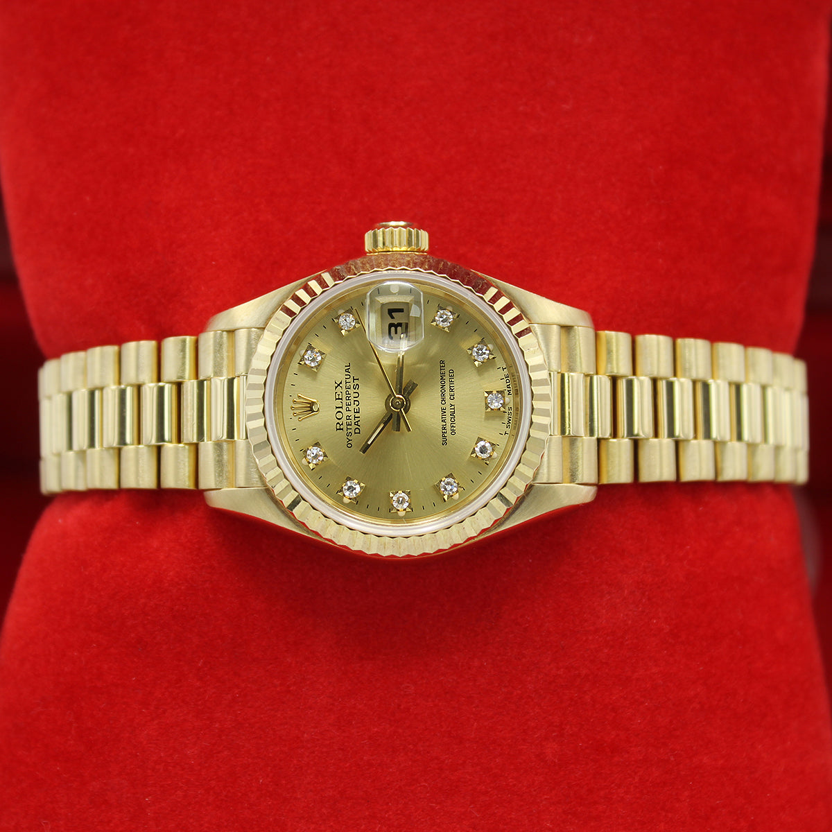 Lady Datejust 26mm 69178 (Champagne Diamond Dial)