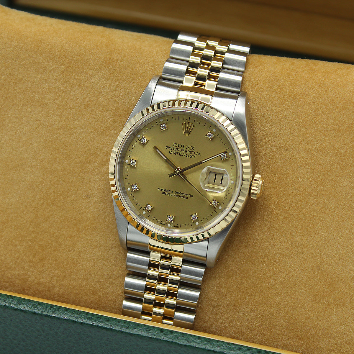 Datejust 36 16233 (Champagne Diamond Dial)