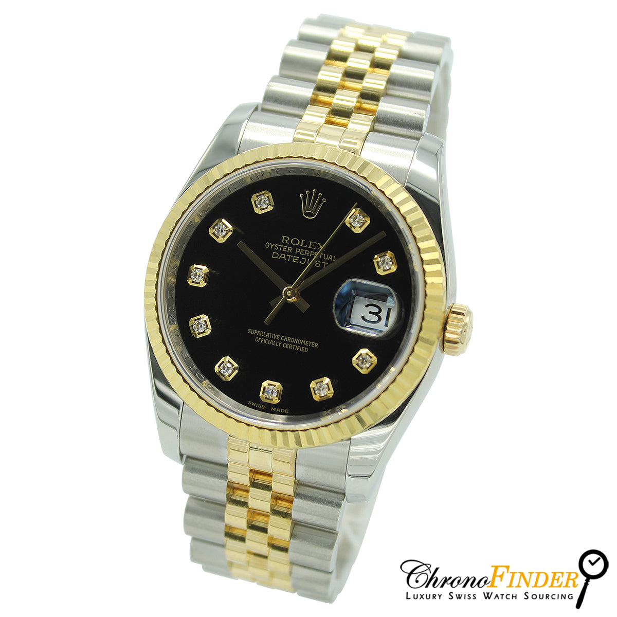 Datejust 36 116233 (Black Diamond Dial)