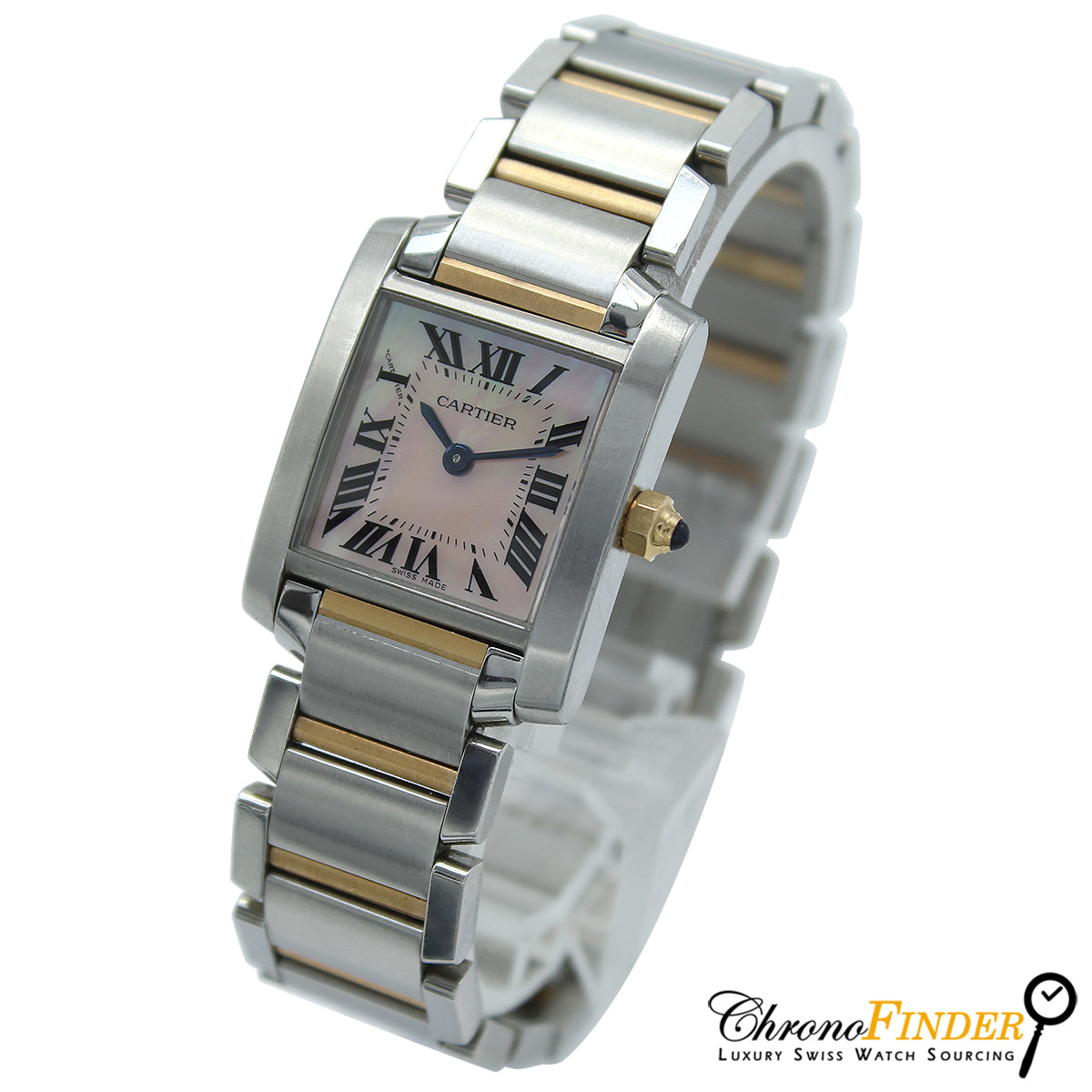 Tank Francaise Bi-Metal 2384 W51027Q4 (Mother Of Pearl)