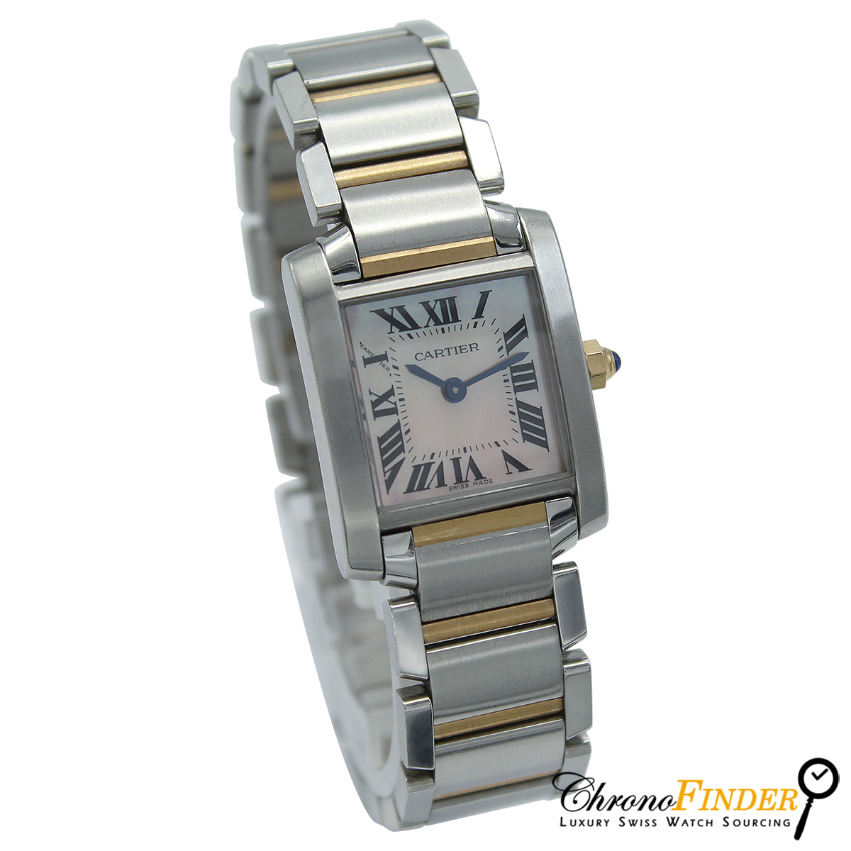 Tank Francaise Bi-Metal 2384 W51027Q4 (Mother Of Pearl)