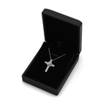 Load image into Gallery viewer, Baguette Diamond Cross Pendant - Small - 0.52ct - White Gold
