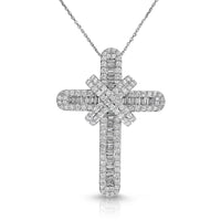 Baguette Diamond Pendant - Medium - 2.16ct - White Gold