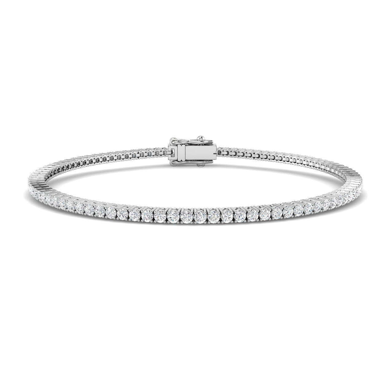 1.51ct Diamond Tennis Bracelet in 18k White Gold