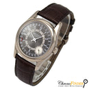 Patek Philippe Calatrava 6000G-010 white gold case black leather strap