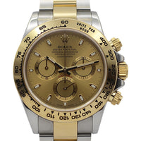 Rolex Cosmograph Daytona 116503 with a champagne dial and a stainless steel case.