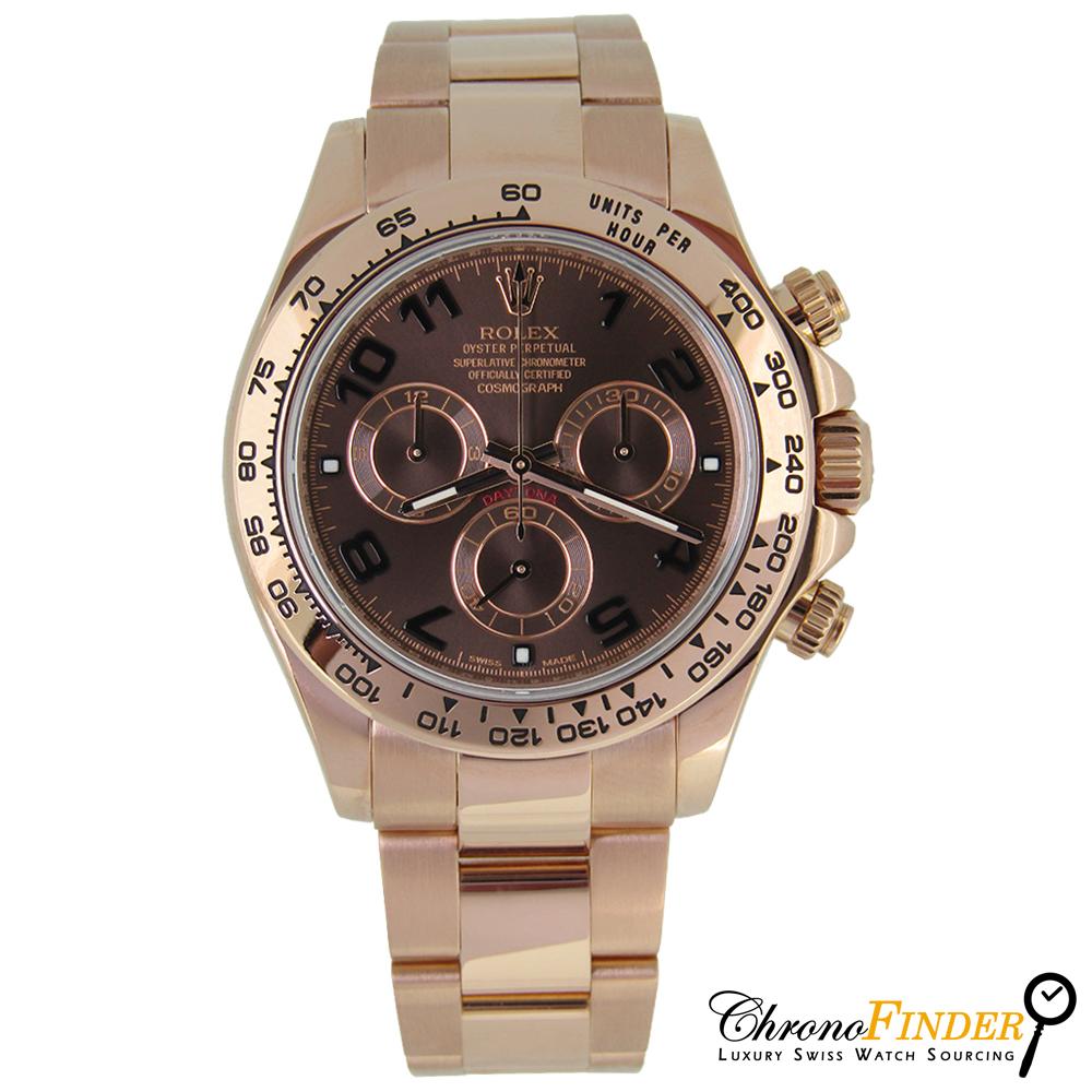 Cosmograph Daytona 116505 (Chocolate Arabic Dial) Chronofinder Ltd