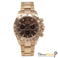 Cosmograph Daytona 116505 (Chocolate Baton Dial) Chronofinder Ltd