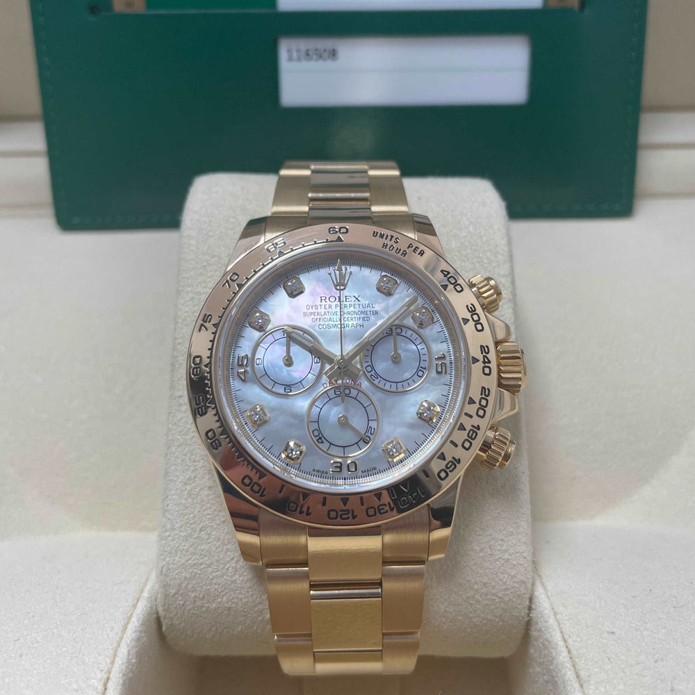 Cosmograph Daytona 116508 (Mother-of-Pearl Diamond Dial)