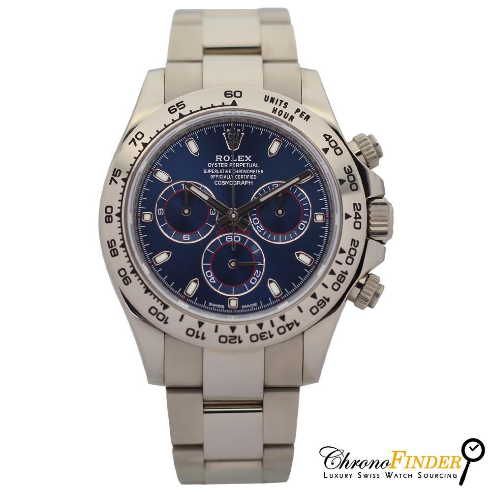 Cosmograph Daytona 116509 (Blue Dial) Chronofinder Ltd