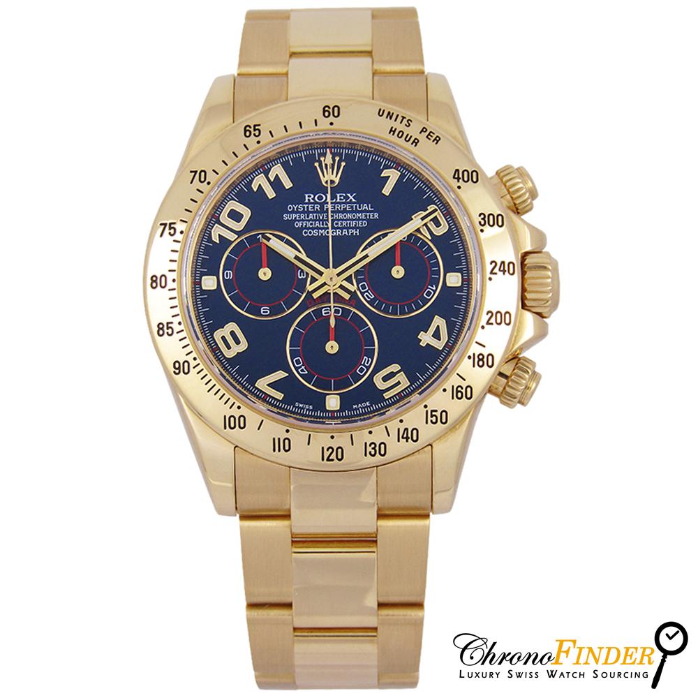 Cosmograph Daytona 116528 (Blue Racing Arabic Dial)