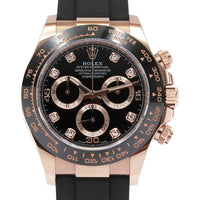 Cosmograph Daytona Oysterflex 116515LN (Black Diamond Dial) Chronofinder Ltd