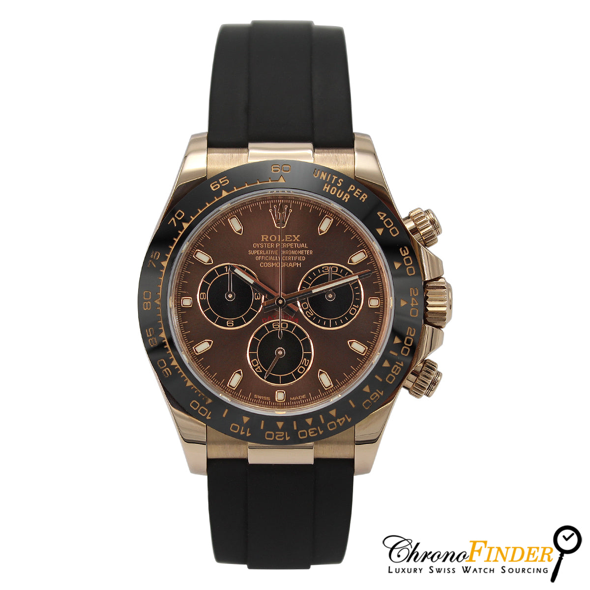 Cosmograph Daytona Oysterflex 116515LN (Chocolate Dial) Chronofinder Ltd