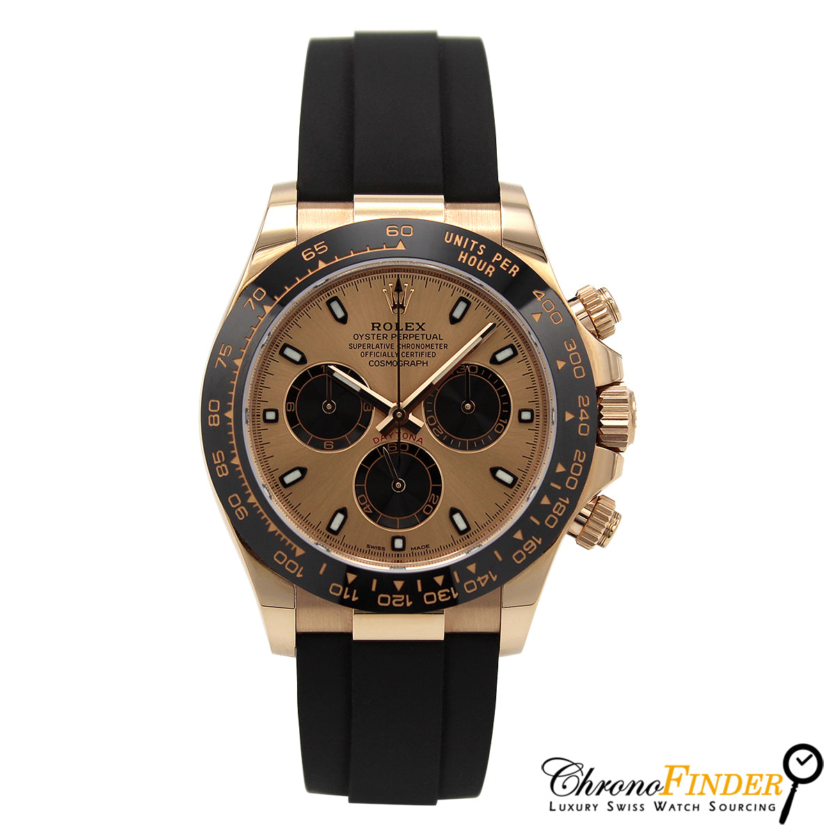 Cosmograph Daytona Oysterflex 116515LN (Rose Dial) Chronofinder Ltd