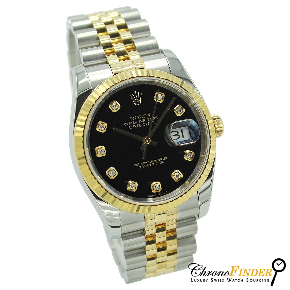 Datejust 36 116233 (Black Diamond Dial)