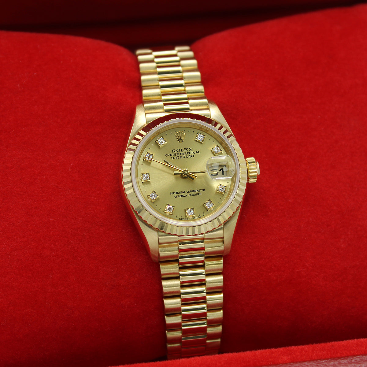 Lady Datejust 26mm 69178 (Champagne Diamond Dial)