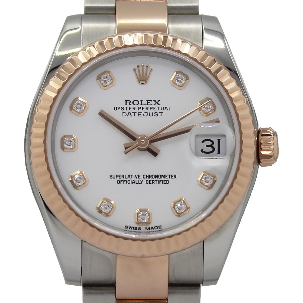 Datejust 31mm Midi 178271 (White Diamond Dial)