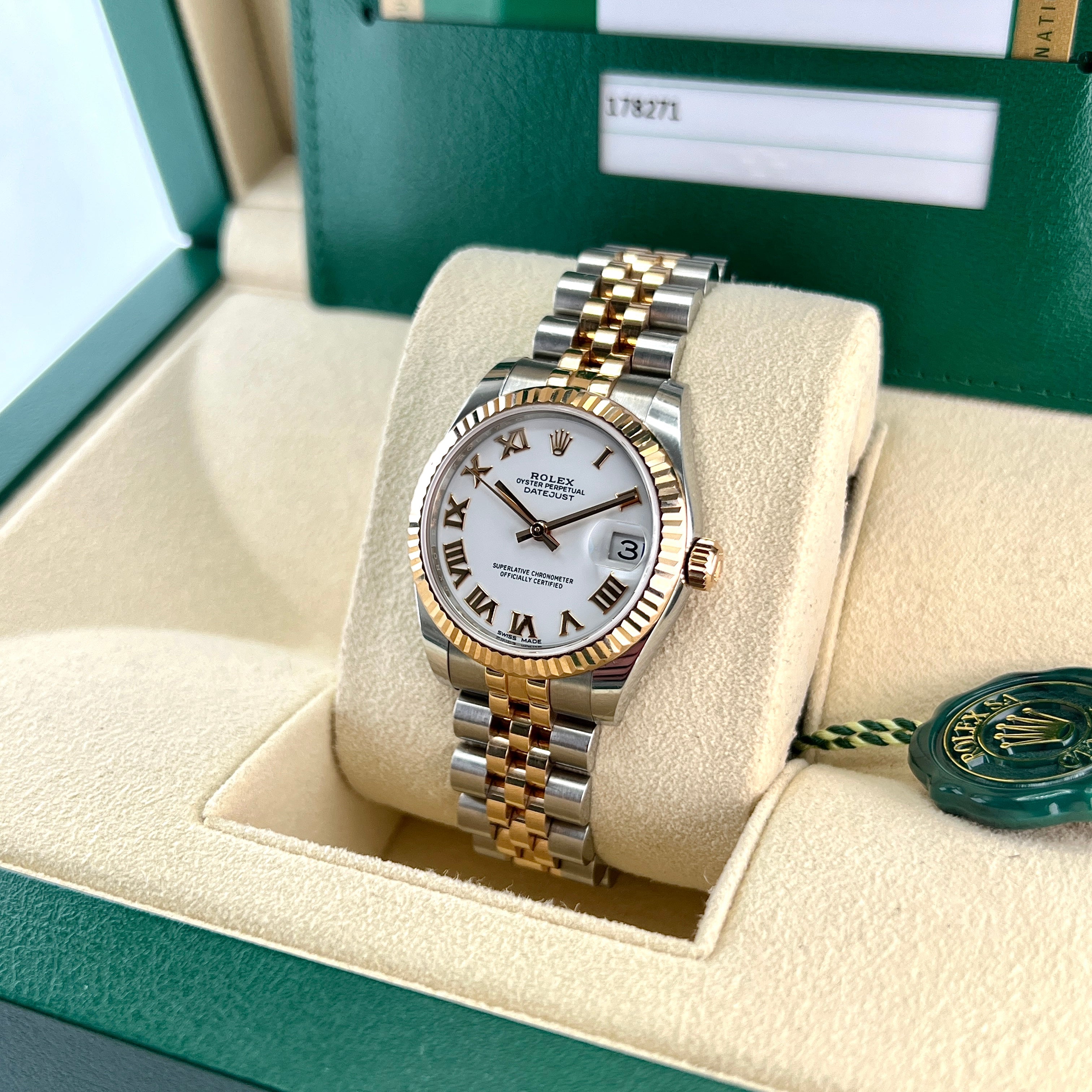 Datejust 31mm Midi 178271 (White Roman Numeral Dial) Chronofinder Ltd