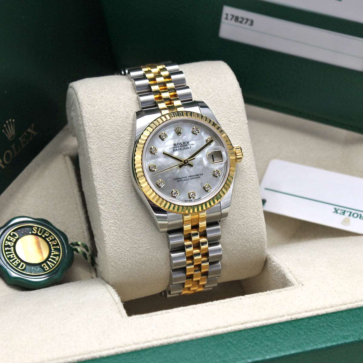 Datejust 31mm Midi 178273 (Mother Of Pearl Diamond Dial) Chronofinder Ltd