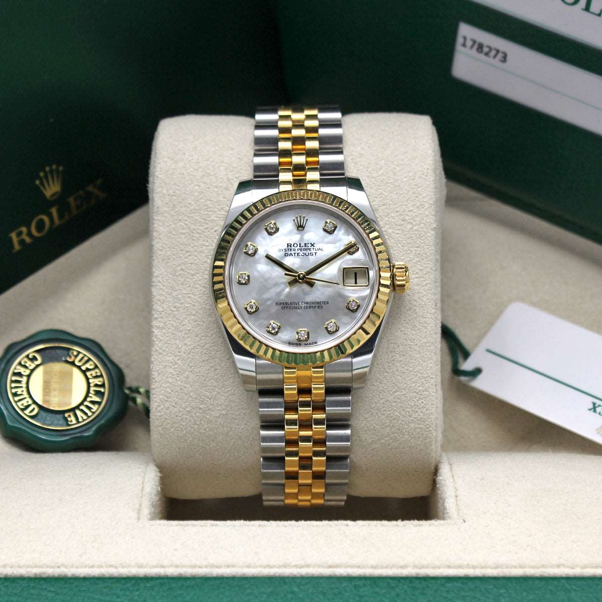 Datejust 31mm Midi 178273 Mother Of Pearl Diamond Dial