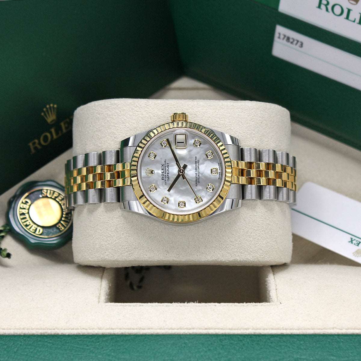 Datejust 31mm Midi 178273 (Mother Of Pearl Diamond Dial) Chronofinder Ltd