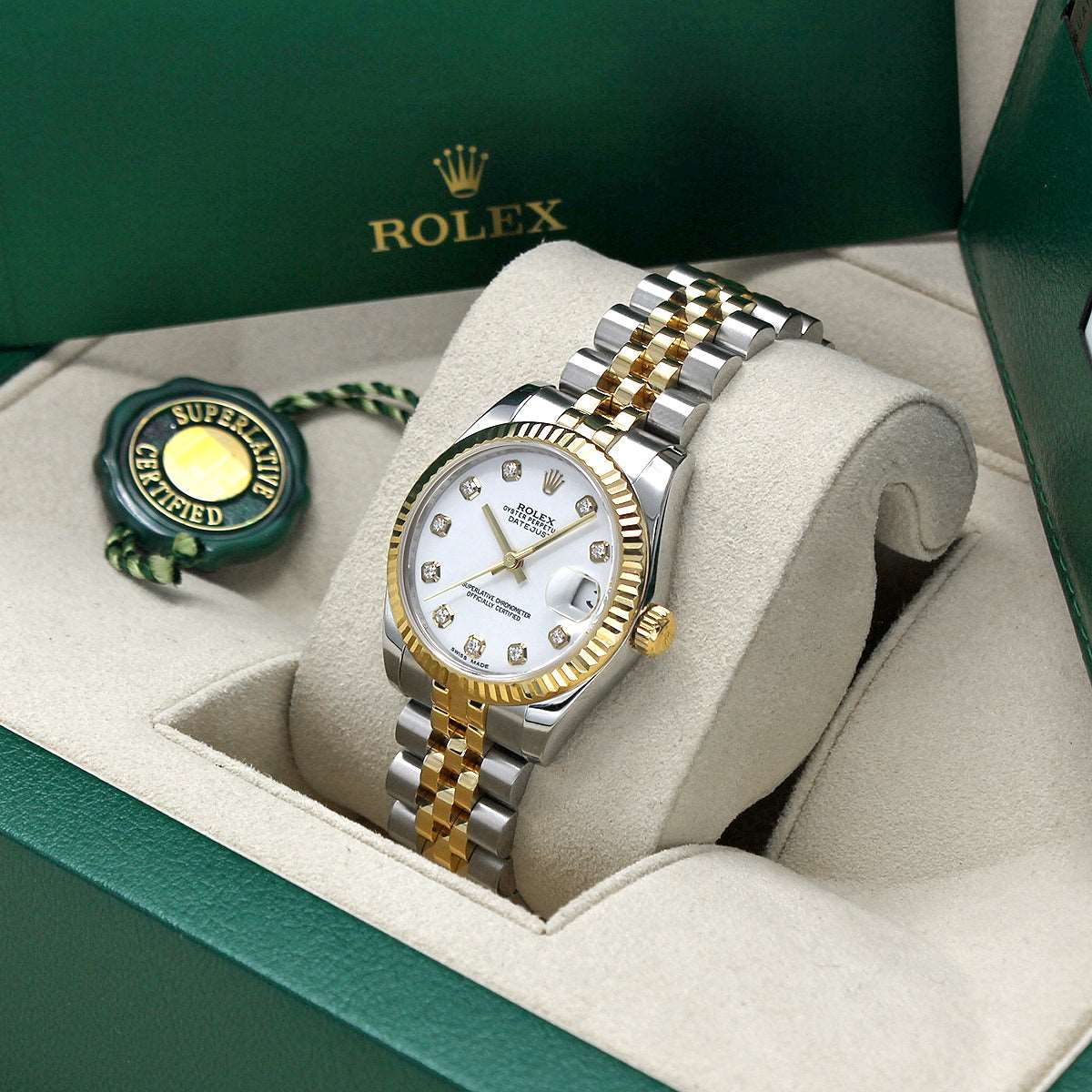 Datejust 31mm Midi 178273 (White Diamond Dial) Chronofinder Ltd