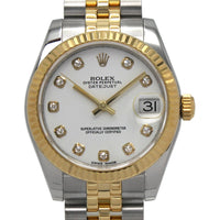 Datejust 31mm Midi 178273 (White Diamond Dial) Chronofinder Ltd