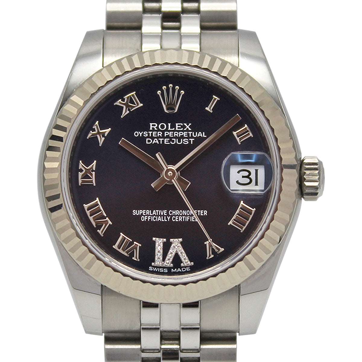 Datejust 31mm Midi 178274 (Aubergine Roman Numeral Dial)