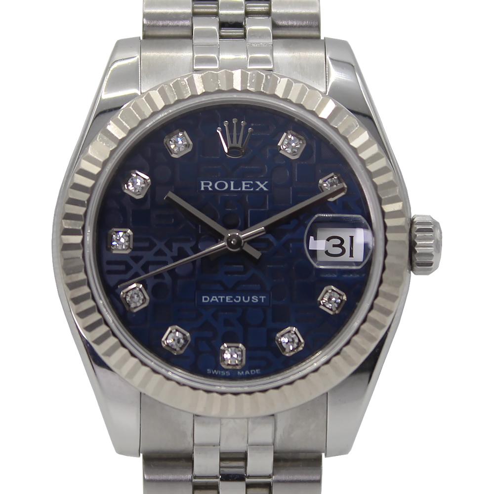 Datejust 31mm Midi 178274 (Navy Blue Jubilee Diamond Dial)