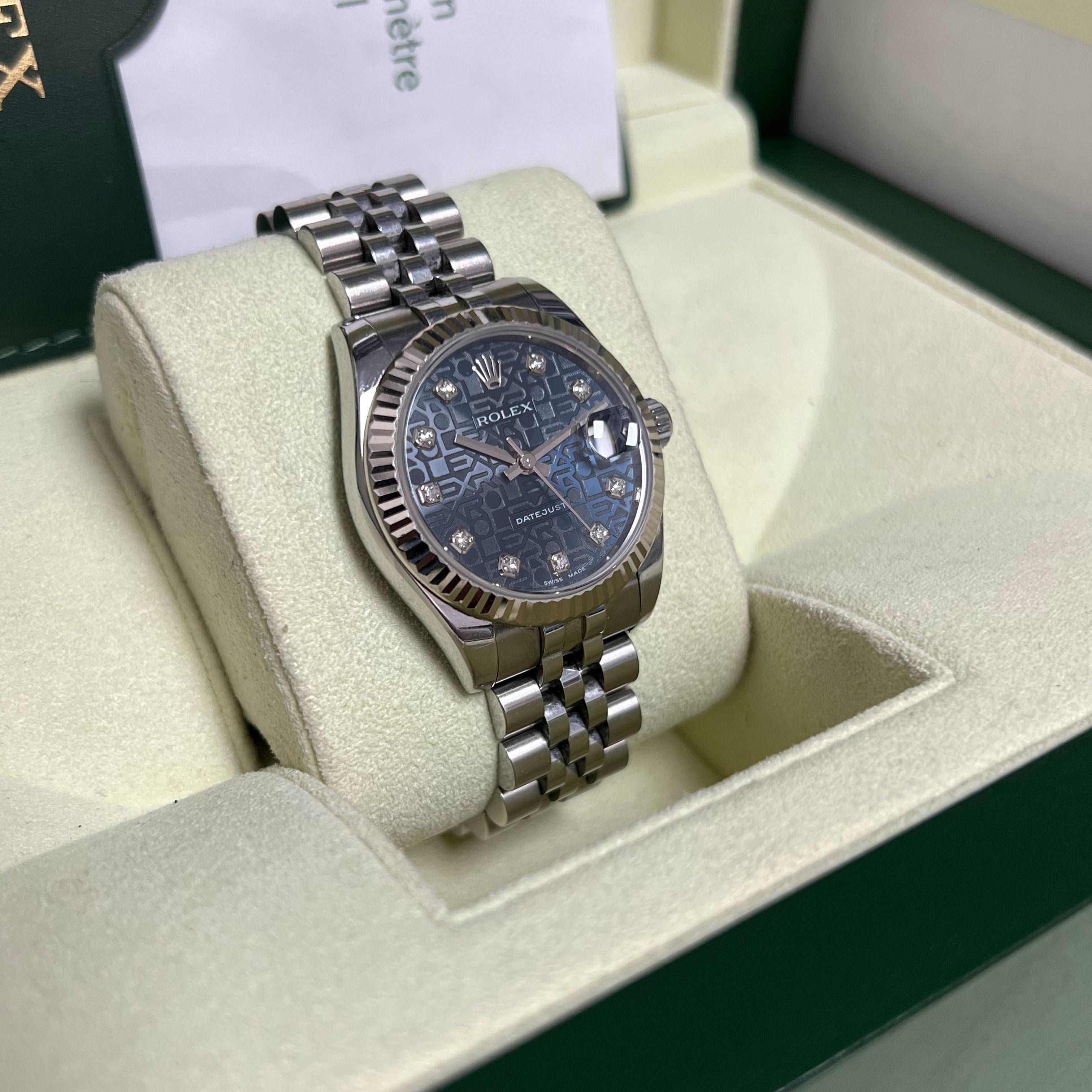 Datejust 31mm Midi 178274 (Navy Blue Jubilee Diamond Dial) Chronofinder Ltd