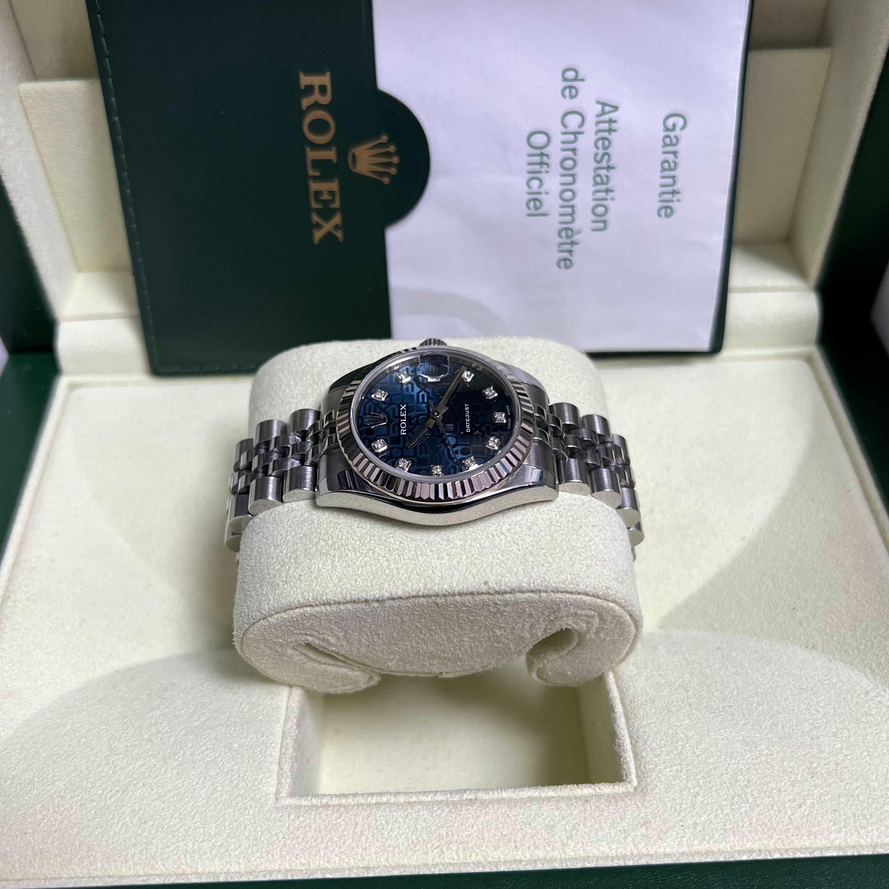 Datejust 31mm Midi 178274 (Navy Blue Jubilee Diamond Dial) Chronofinder Ltd