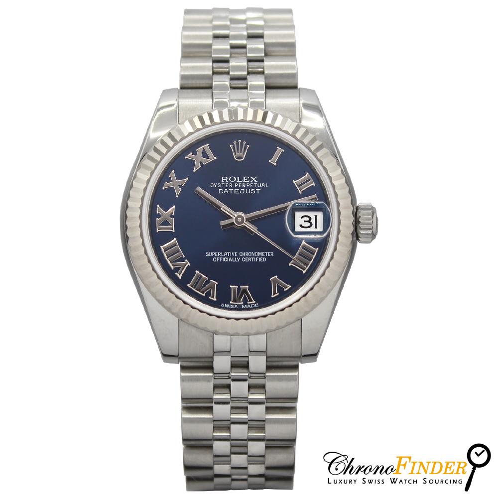 Datejust 31mm Midi 178274 (Navy Blue Roman Dial) Chronofinder Ltd