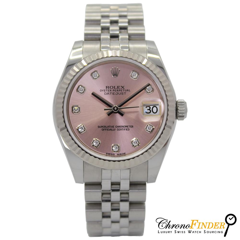 Datejust 31mm Midi 178274 (Pink Diamond Dial) Chronofinder Ltd