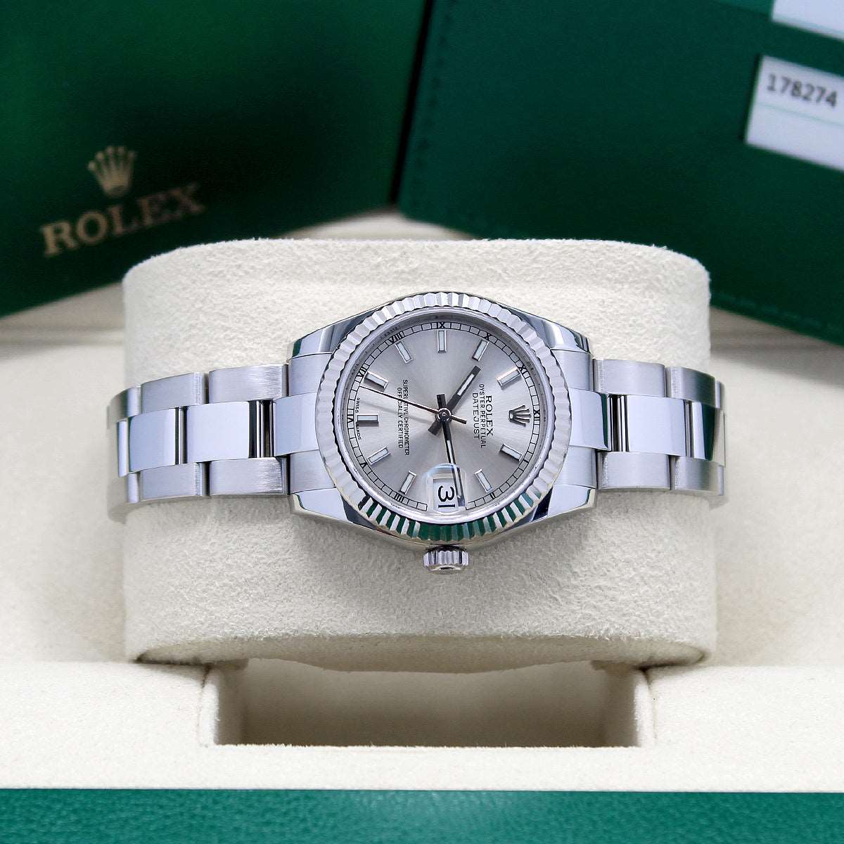 Datejust 31mm Midi 178274 (Silver Baton Dial) Chronofinder Ltd