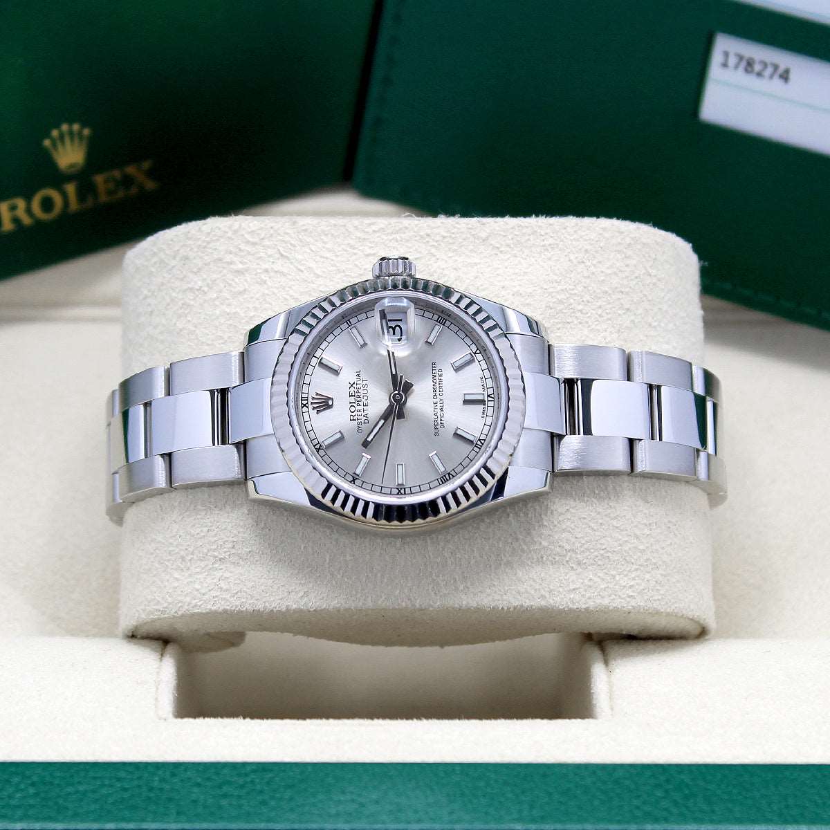 Datejust 31mm Midi 178274 (Silver Baton Dial) Chronofinder Ltd