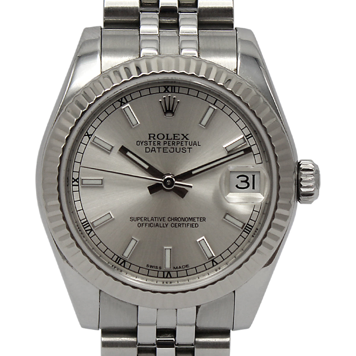 Datejust 31mm Midi 178274 (Silver Baton Dial/Jubilee)