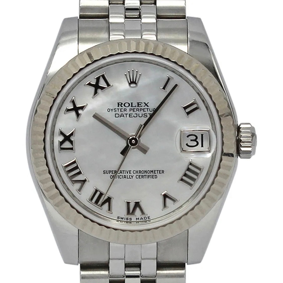 Datejust 31mm Midi 178274 (White Mother Of Pearl Roman Numeral Dial) Chronofinder Ltd