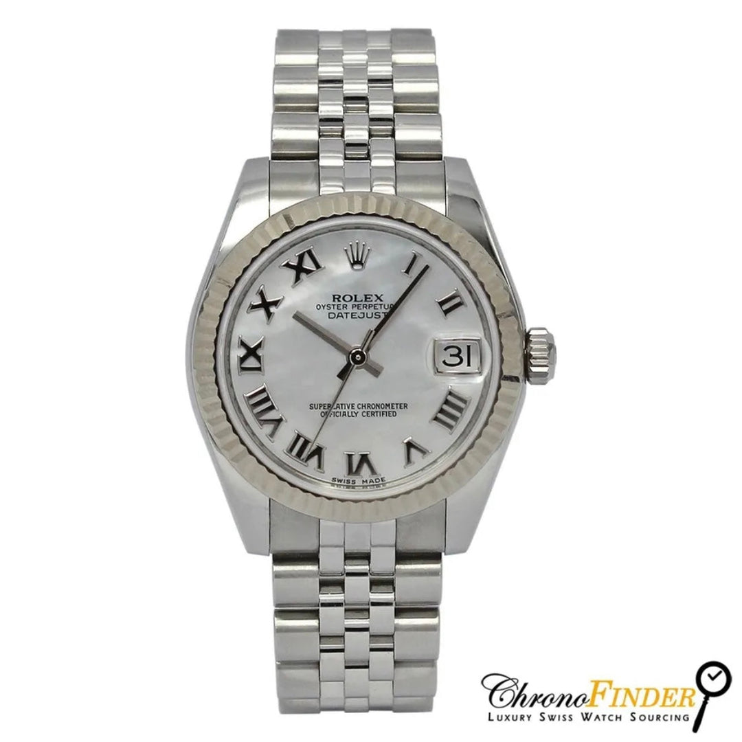 Datejust 31mm Midi 178274 (White Mother Of Pearl Roman Numeral Dial) Chronofinder Ltd