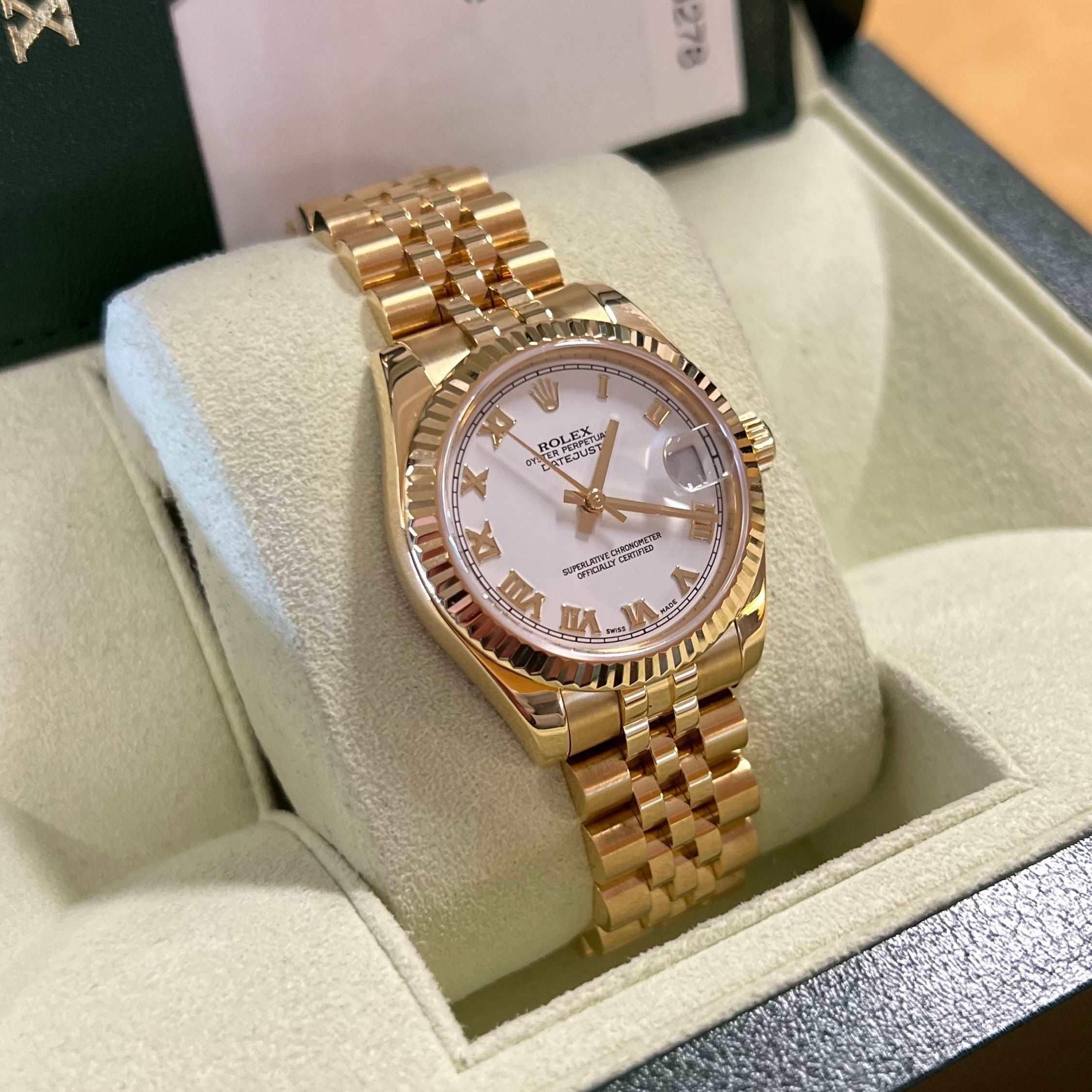 Datejust 31mm Midi 178278 (White Roman Dial) Chronofinder Ltd