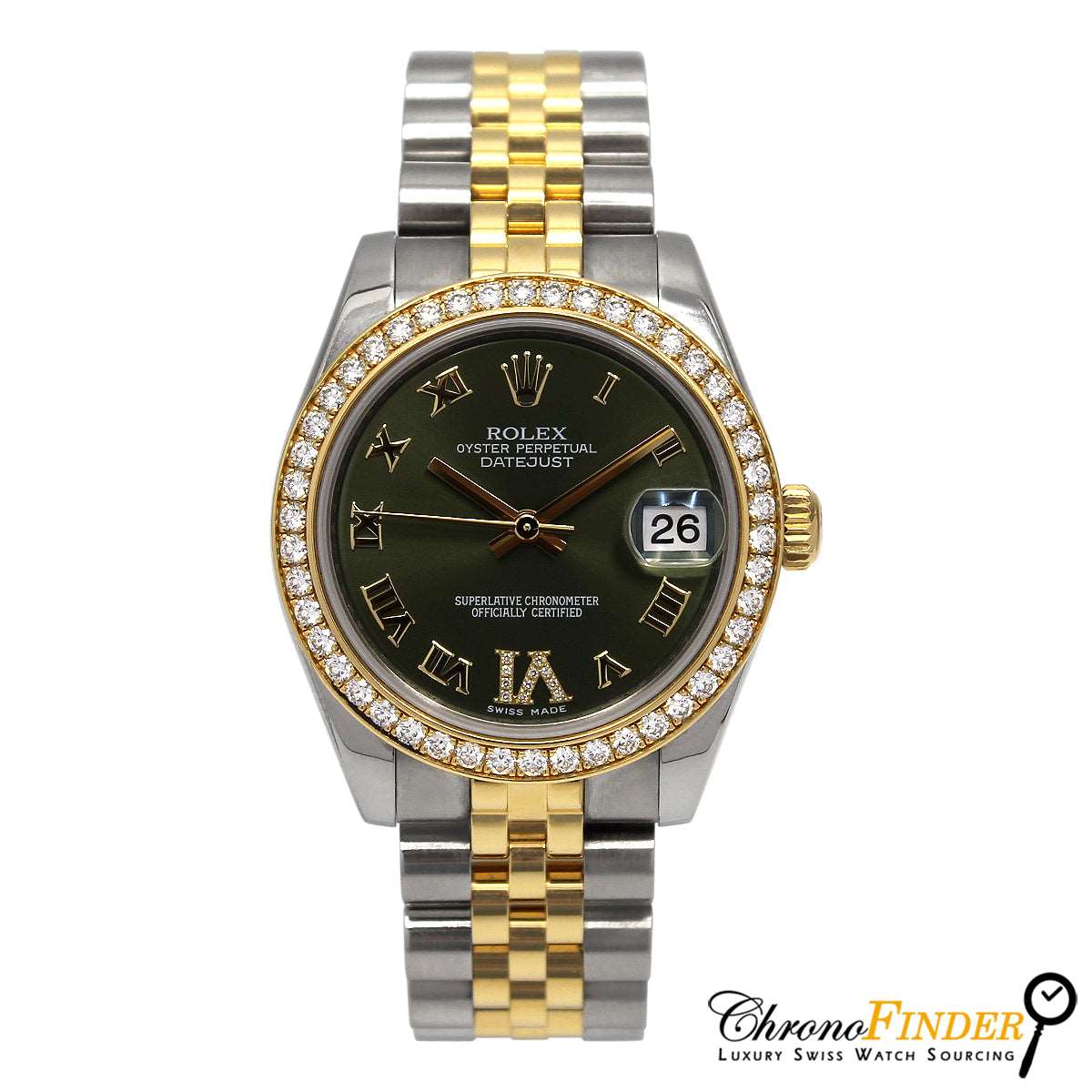 Datejust 31mm Midi 178383 (Olive Roman Numeral Dial)