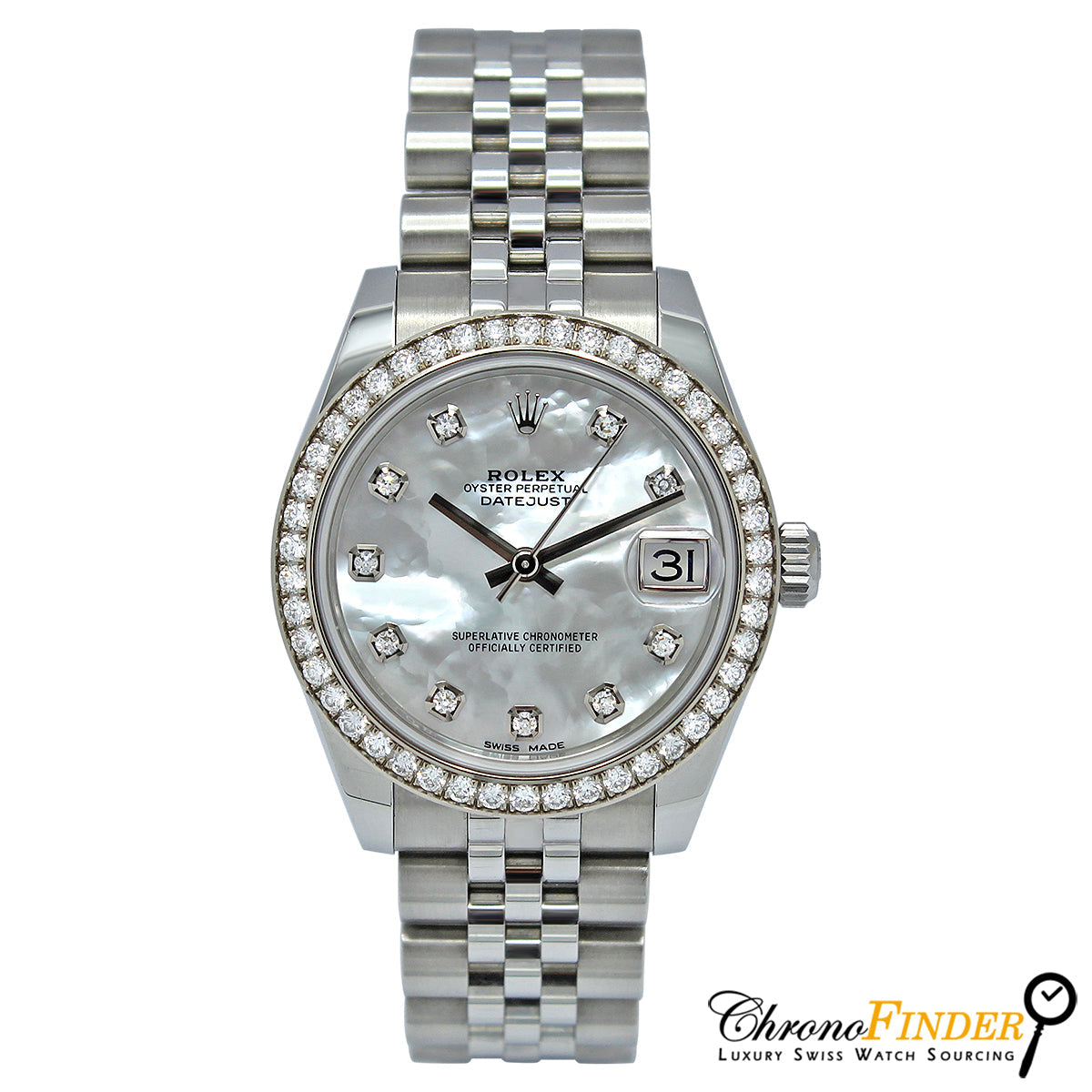 Datejust 31mm Midi 178384 (Mother Of Pearl Diamond Dial) Chronofinder Ltd