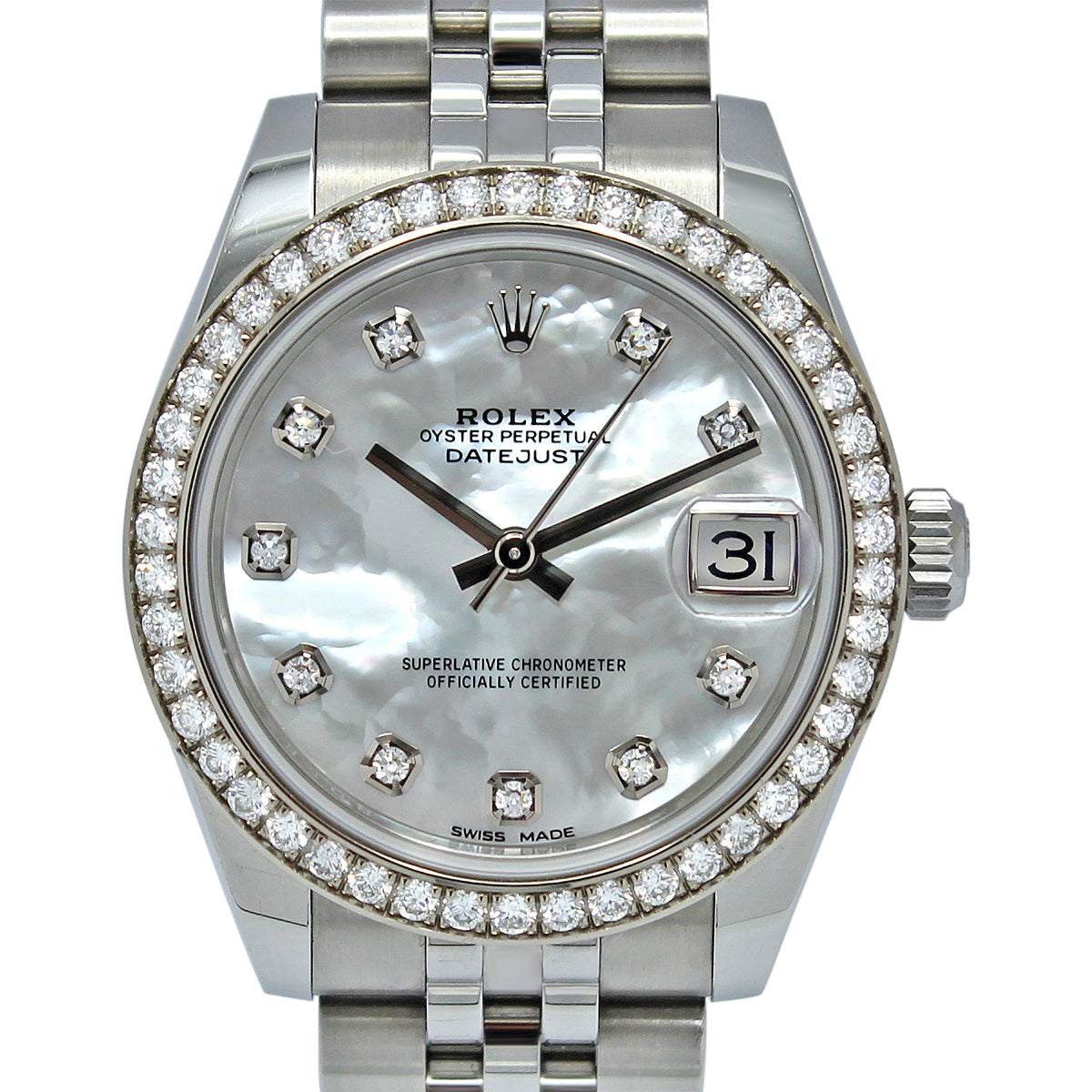 Datejust 31mm Midi 178384 (Mother Of Pearl Diamond Dial)