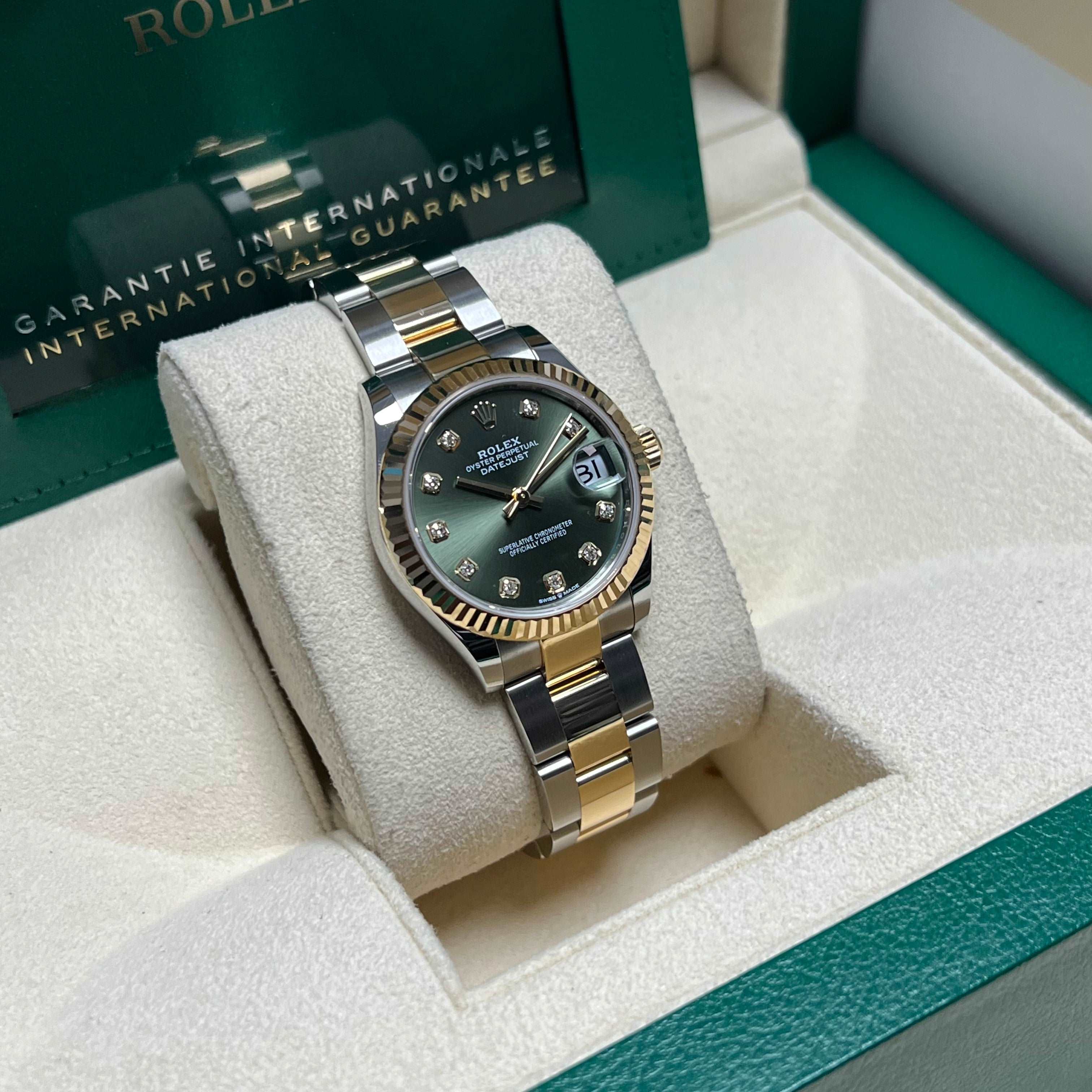 Datejust 31mm Midi 278273 (Olive Green Diamond Dial) Chronofinder Ltd